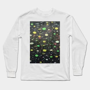 Black watercolor gradient design Long Sleeve T-Shirt